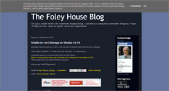 Desktop Screenshot of blog.thefoleyhouse.co.uk